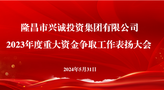 隆投集团召开2023年度重大资金争取工作 表扬大会