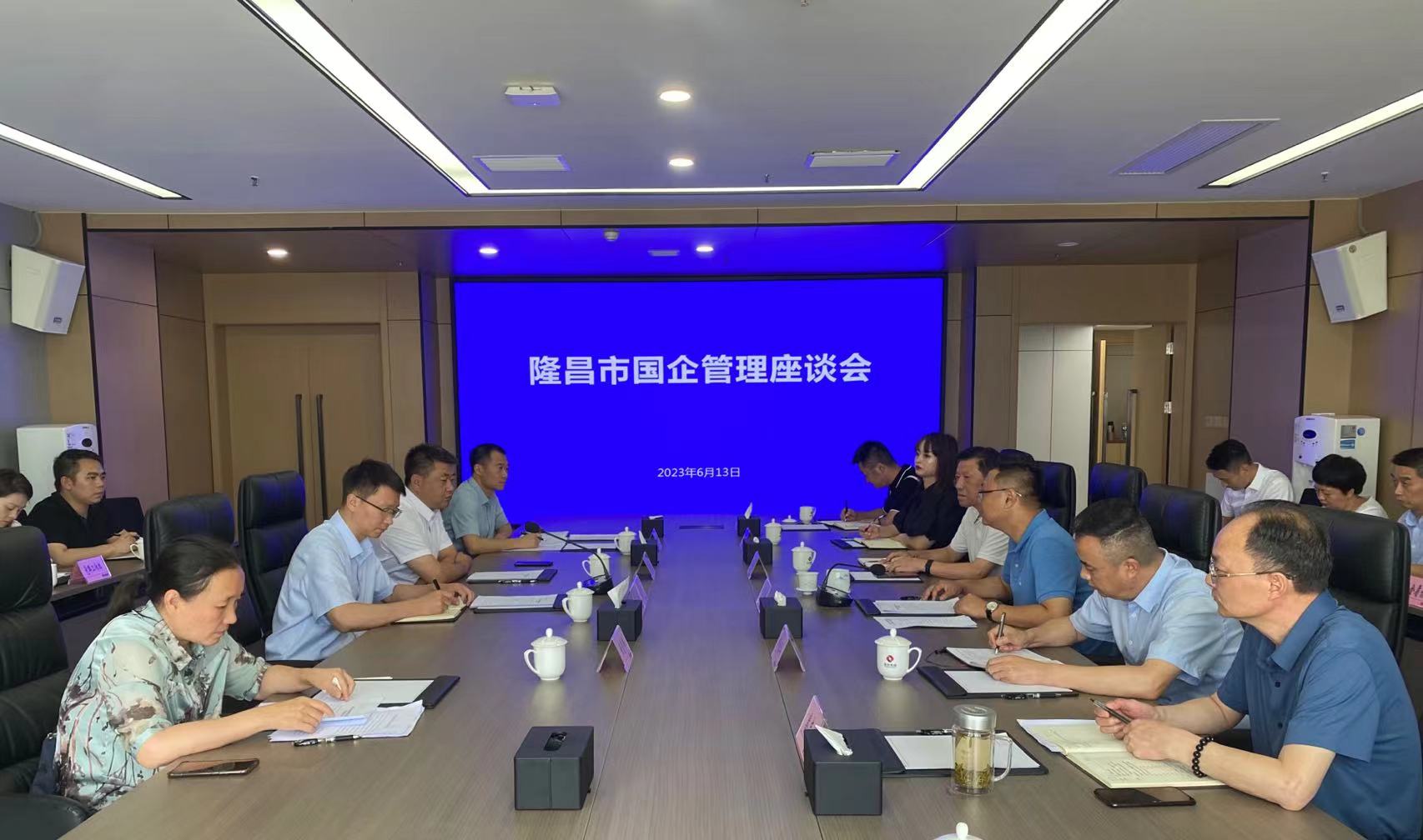 隆昌市委副书记李伟主持召开国企经营管理座谈会_集团新闻_新闻中心_隆投集团
